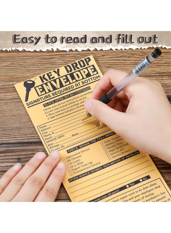 Geyee 500 Pcs Drop Key Envelopes Kraft 4.125 x 9.5 Inches(Classic) - Image 2